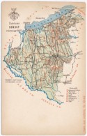 ** T4 Somogy Vármegye Térképe; Kiadja Károlyi Gy. / Map Of Somogy County (r) - Unclassified