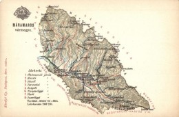 ** T4 Máramaros Vármegye Térképe; Kiadja Károlyi Gy. / Map Of Maramures County... - Unclassified