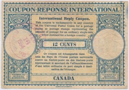 Kanada 1954. 12c 'Nemzetközi Válaszdíjszelvény' Vízejeles Papíron,... - Unclassified