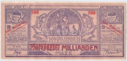 Németország / Weimari Köztársaság / Waiblingen 1923. 20.000.000.000M... - Non Classificati