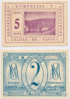 Portugália / Manteigas 1921. 2c Szükségpénz + Caldas Da Rainha ~1920. 5c... - Non Classificati