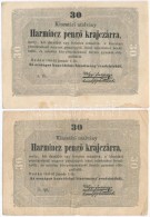 1849. 30kr 'Kossuth Bankó' (2x) T:III - Non Classificati