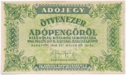 1946. 50.000AP Sorozat- és Sorszám Nélkül, Hátoldali Szövegben Több... - Non Classificati