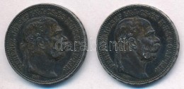 1915KB 1K Ag 'Ferenc József' (2x) T:2 Patina, Ph. - Non Classificati