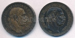 1915KB 1K Ag 'Ferenc József' (2x) T:2 Patina - Non Classificati