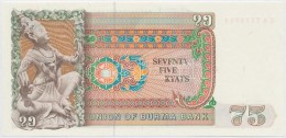 Burma 1985. 75K T:I
Burma 1985. 75 Kyats C:UNC
Krause 66 - Non Classificati