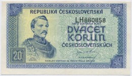 Csehszlovákia 1945. 20K T:II
Czechoslovakia 1945. 20 Korun C:XF
Krause 61 - Non Classés