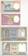 Nepál 8db-os Bankjegy Tétel 1-10R Közötti Címletek T:I
Nepal 8pcs Of Banknotes In... - Unclassified