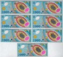 Románia 1999. 2000L (7x) T:I 
Romania 1999. 2000 Lei (7x) C:UNC - Non Classés