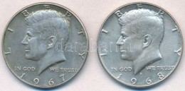 Amerikai Egyesült Államok 1967-1968. 1/2$ Ag 'Kennedy' (2x) T:2 Patina
USA 1967-1968. 1/2 Dollar Ag... - Non Classificati