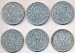 Ausztria 1894-1895. 1K Ag 'Ferenc József' (6x) T:2,2-
Austria 1894-1895. 1 Corona Ag 'Franz Joseph' (6x)... - Non Classificati