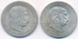 Ausztria 1901-1913. 1K Ag 'Ferenc József' (2x) T:2-,1-,2 Austria 1901-1913. 1 Corona Ag 'Franz Joseph' (2x)... - Unclassified