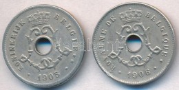 Belgium 1905. 5c Cu-Ni 'BELGIE' + 1906. 5c Cu-Ni 'BELGIQUE' T:2
Belgium 1905. 5 Centimes Cu-Ni 'BELGIE' + 1906. 5... - Non Classificati