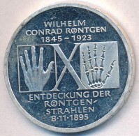 Németország 1995D 10M Ag '150 éve Született Wilhelm Conrad Röntgen - 100 éves... - Non Classificati