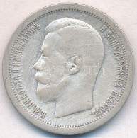 Orosz Birodalom 1899. 50k Ag 'II. Miklós' T:3 
Russian Empire 1899. 50 Kopeks Ag 'Nicholas II' C:F Krause... - Non Classificati