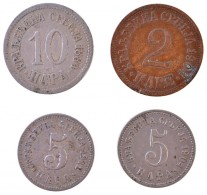 Szerbia 1884H 10p Cu-Ni + 1904. 2p Br + 5p Cu-Ni + 1912. 5p Cu-Ni T:2,2-
Serbia 1884H 10 Para Cu-Ni + 1904. 2 Pare... - Non Classificati