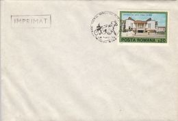 59144- HARNESS HORSE RACE, SPECIAL POSTMARK ON COVER, 2000, ROMANIA - Reitsport