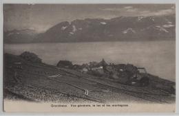 Grandvaux - Vue Generale, Le Lac Et Les Montagnes - Photo: E. Steiner No. 520 - Grandvaux