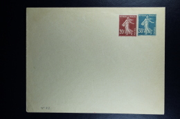France: Enveloppe Semeuse  30 C  Type  N6 , 147 X 112 Mm  Iterieur Lilas Rose  1926 - Enveloppes Types Et TSC (avant 1995)