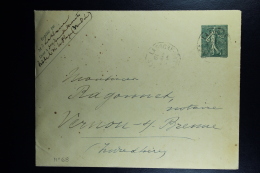 France: Enveloppe Semeuse  15 C  Type B18 , 147 X 112 Mm Date  842 - Standard Covers & Stamped On Demand (before 1995)