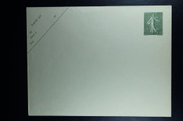 France: Enveloppe Semeuse  15 C  Type B19 , 147 X 112 Mm Date  940  Int Lilas - Standard Covers & Stamped On Demand (before 1995)