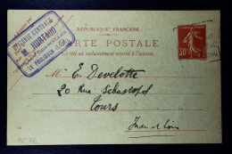 France: Carte Postal Sameuse   30 C. Type M1 - Standard Postcards & Stamped On Demand (before 1995)