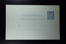 France: Carte Postal Sage 15C.  Type J1 - Standard Postcards & Stamped On Demand (before 1995)
