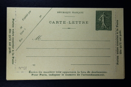 France: Carte Lettre  Sameuse  15 C  Type B8 2x Couleur  Date  922 + 931 - Kaartbrieven