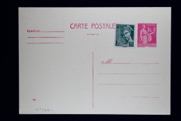 France: Carte Postale  Paix  1 Fr   Type  G1 - Standard Postcards & Stamped On Demand (before 1995)