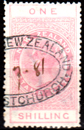 Nuova-Zelanda-0079 - Fiscali Postali 1882-1914 - Y&T N. 4 (o) Used - Senza Difetti Occulti. - Fiscaux-postaux