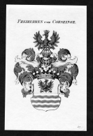 Freiherren Von Corseinge - Corseinge Wappen Adel Coat Of Arms Heraldry Heraldik Kupferstich - Estampes & Gravures