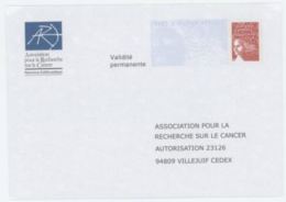 France PAP Réponse Luquet RF 0207992 Association Pour La Recherche Sur Le Cancer - Listos Para Enviar: Respuesta /Luquet
