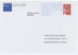 France PAP Réponse Luquet RF  0407181 Fondation De France - Listos Para Enviar: Respuesta /Luquet