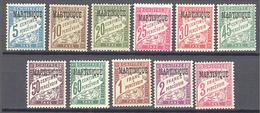 Martinique: Yvert Taxe N° 1/11* - Timbres-taxe