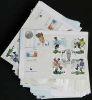 50 Official FDC Covers Of Argentina Commemorating The Football World Cup France 1998, All Of Excellent Quality,... - Sonstige & Ohne Zuordnung