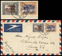 Airmail Cover Sent To Argentina On 31/JA/1953, Rare Destination! - Africa Del Sud-Ovest (1923-1990)