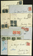 8 Covers Sent From Berlin To Hamburg In 1923/4, All Censored, Fine General Quality! - Autres & Non Classés