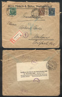 Registered Cover Sent From Halbertstadt To Moscow (Russia) On 30/MAY/1923, Franked With 380Mk. (with Commercial... - Sonstige & Ohne Zuordnung