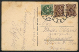 PC Sent From Swinemünde To Budapest On 12/JUL/1923, With Nice INFLA Postage Of 360Mk., Interesting! - Autres & Non Classés