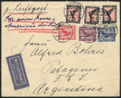 Airmail Cover Sent From Hamburg To Argentina On 27/MAY/1932, VF Quality, Nice Postage - Sonstige & Ohne Zuordnung