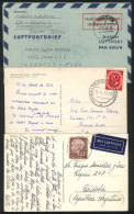 2 Postcards And 1 Aerogram Sent To Argentina Between 1948 And 1954, VF Quality, Interesting! - Otros & Sin Clasificación