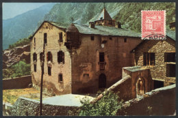 Maximum Card Of AU/1937: Andorra La Vella, Casa De La Vall, VF Quality - Altri & Non Classificati