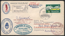 Cover Sent On 15/NO/1961 From SWITZERLAND To Buenos Aires (arrival Backstamp Of 13/DE/1961) And From There... - Altri & Non Classificati