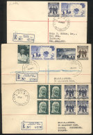 3 Registered Covers Used Between 1961 And 1965, Excellent Quality! - Otros & Sin Clasificación