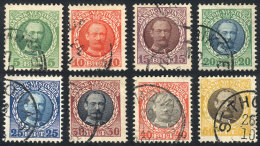 Sc.43/50, 1908 Cmpl. Set Of 8 Used Values, VF Quality! - Deens West-Indië