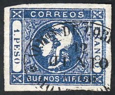 GJ.17, With Arrival Cancel Of MONTEVIDEO, Excellent! - Buenos Aires (1858-1864)