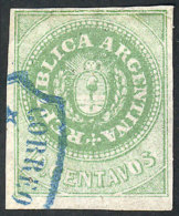 GJ.8, 10c. Yellow-green, Good Margins, Minor Defect (on Back), Very Handsome! - Oblitérés