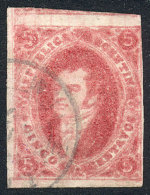 GJ.32, 7th Printing Imperforate, Wide Margins, Lightly Dirty Plate, Very Nice! - Oblitérés