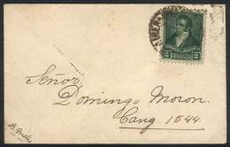 GJ.176, Franking ALONE A Small Cover Used Locally In Buenos Aires, VF Quality. This Stamp Is Rare Alone On Cover!! - Sonstige & Ohne Zuordnung