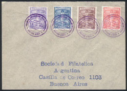 GJ.529/32 (Sc.286/9), 1921 First Panamerican Postal Congress, The Set On A Cover With Special Cancellation Of The... - Other & Unclassified